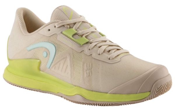 Damskie buty tenisowe Head Sprint Pro 3.5 Clay - macadamia/lime