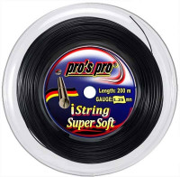 Cordes de tennis Pro's Pro iString Super Soft (200 m) - black