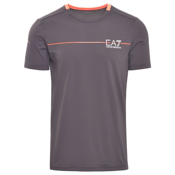 Męski T-Shirt EA7 Man Jersey T-Shirt - raven