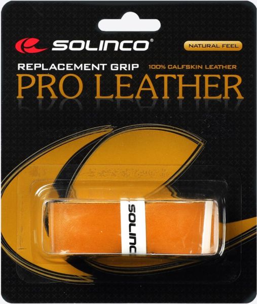 Surgrips de tennis Solinco Leather Grip brown 1P