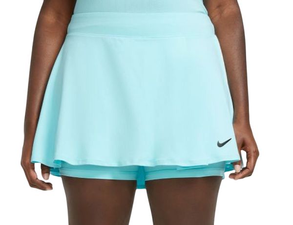 Damen Tennisrock Nike Court Dri-Fit Victory Flouncy Skirt Plus Line - copa/black