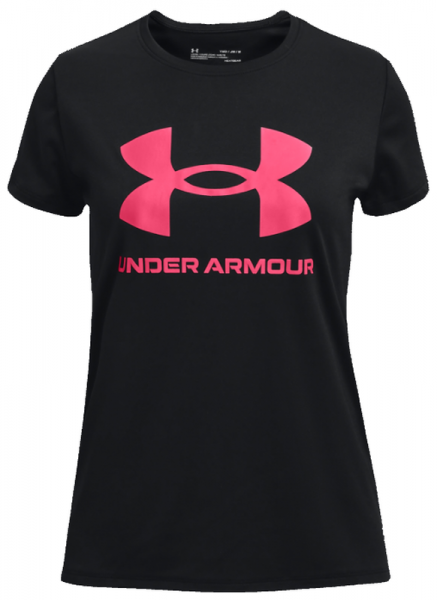  Under Armour Girls' UA Tech™ Sportstyle Big Logo Short Sleeve - black