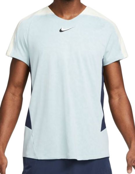 Tricouri bărbați Nike Court Dri-Fit Slam Tennis Top M - ocean cube/coconut milk/obsidian/white