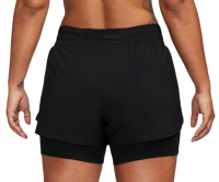Ženske kratke hlače Nike Dri-Fit One 2-in-1 Shorts - black/reflective silver Ženske kratke hlače Nike Dri-Fit One 2-in-1 Shorts - black/reflective silver
