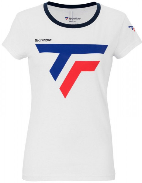 Tenisa T-krekls sievietēm Tecnifibre Lady Cotton Tee - white