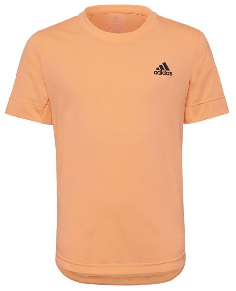 T-shirt pour garçons Adidas Tennis New York Freelift Tee - beam orange