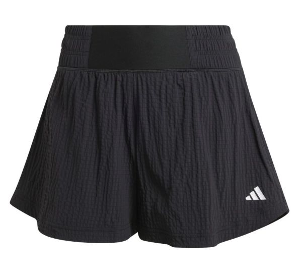 Γυναικεία Σορτς Adidas Tennis Pro Aeroready Seersucker - Μαύρο