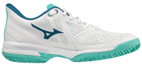 Γυναικεία παπούτσια Mizuno Wave Exceed Tour 5 CC - white/turquoise/moroccanblue Γυναικεία παπούτσια Mizuno Wave Exceed Tour 5 CC - white/turquoise/moroccanblue
