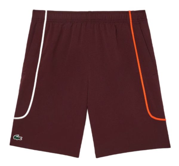 Herren Tennisshorts Lacoste Unlined Sportsuit Tennis - Braun