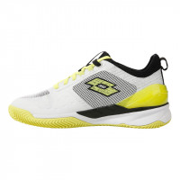 Γυναικεία παπούτσια Lotto Mirage 200 Clay W - all white/yellow neon/all black Γυναικεία παπούτσια Lotto Mirage 200 Clay W - all white/yellow neon/all black