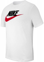 Pánské tričko Nike Sportswear T-Shirt Icon Futura M - white/black/university red