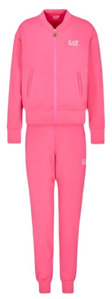 Damen Tennistrainingsanzug EA7 Woman Jersey Tracksuit - pink yarrow