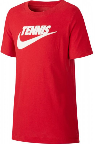  Nike Court SS Tee DFC Tennis GFX - gym red/black