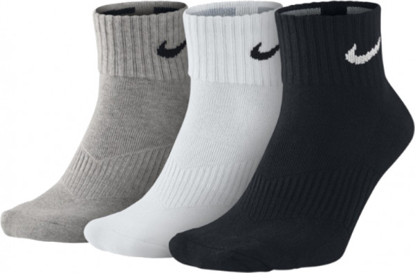  Nike Cushion Quarter - 3 pary/grey heather/white/black