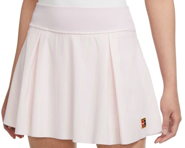 Teniso sijonas moterims Nike Dri-Fit Club Skirt Regular Stripe Tennis Heritage W - regal pink