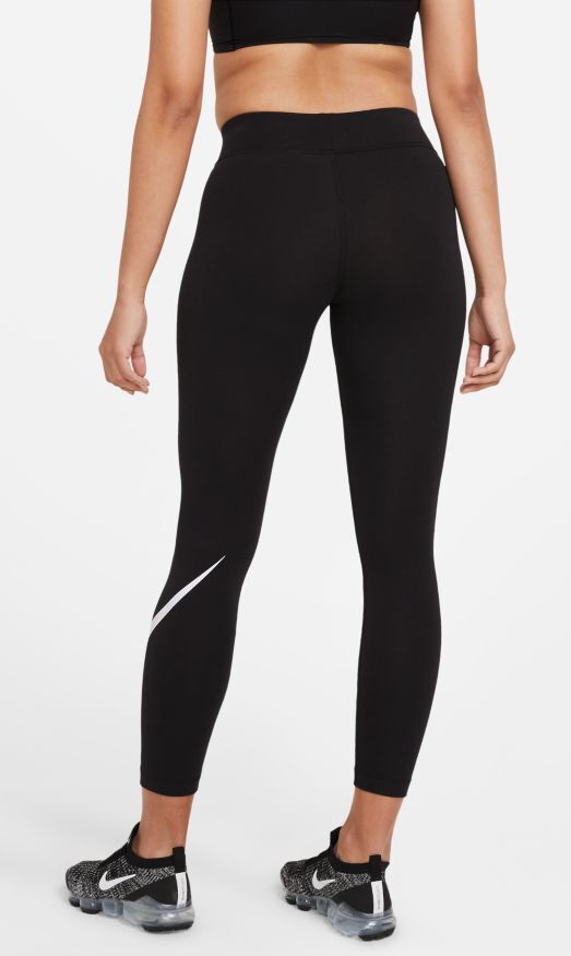 nike swoosh leggings black