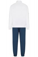 Férfi tenisz melegítő EA7 Man Woven Tracksuit - white/light blue Férfi tenisz melegítő EA7 Man Woven Tracksuit - white/light blue