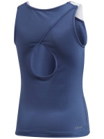 Marškinėliai mergaitėms Adidas G Keyhole Tank - tech indigo/shock yellow Marškinėliai mergaitėms Adidas G Keyhole Tank - tech indigo/shock yellow