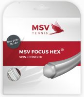 Cordes de tennis MSV Focus Hex (12 m) - white