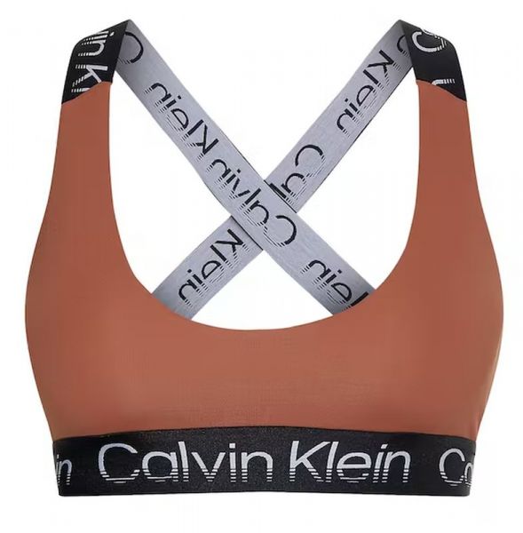 Büstenhalter Calvin Klein WO Medium Support Sports Bra - russet