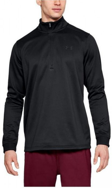 Herren Tennissweatshirt Under Armour Armour Fleece 1/2 Zip - black 2