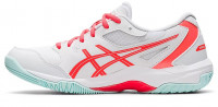 Naiste sulgpalli/squashi kingad Asics Gel-Rocket 10 W - white/sunrise red Naiste sulgpalli/squashi kingad Asics Gel-Rocket 10 W - white/sunrise red