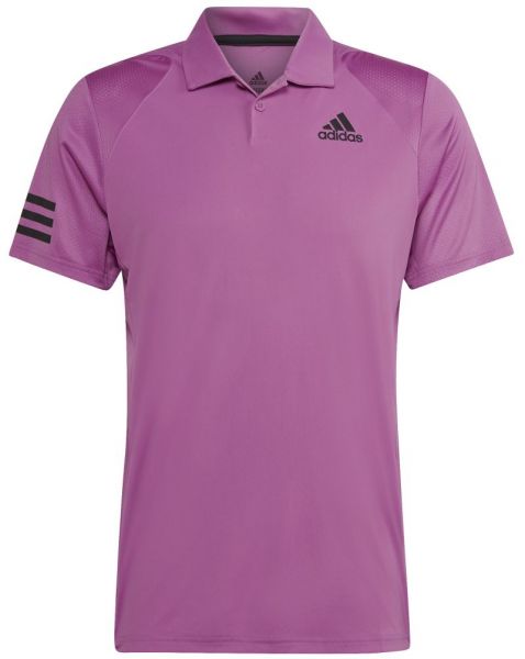 Herren Tennispoloshirt Adidas Club 3STR Polo - semi pulse lilac