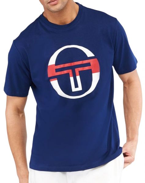 Teniso marškinėliai vyrams Sergio Tacchini Iberis T-shirt - navy/red