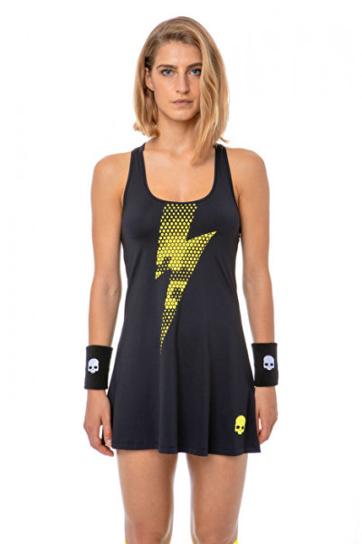  Hydrogen Tech Thunderbolt Dress - black/yellow fluo