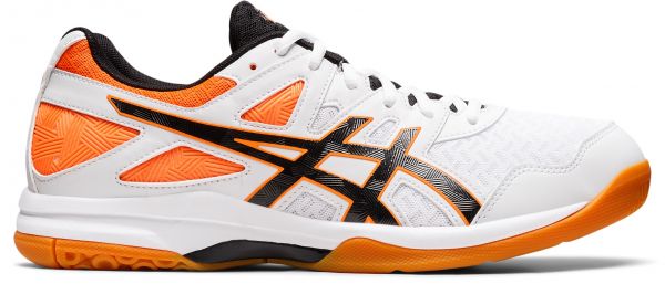 Herrenschuhe für Badminton und Squash Asics Gel-Task 2 - white/shocking orange