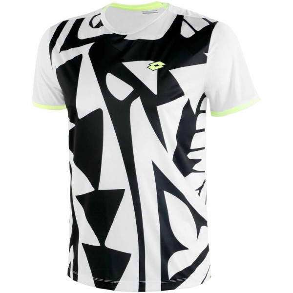 Herren Tennis-T-Shirt Lotto Top Ten III Tee PRT2 PL - bright white