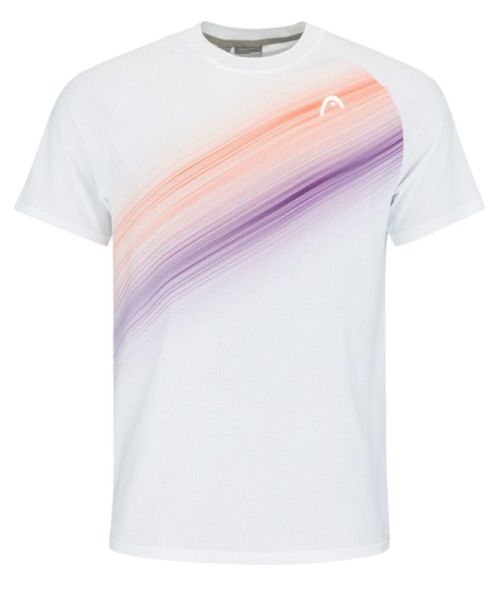 Herren Tennis-T-Shirt Head Performance T-Shirt - white/print perf