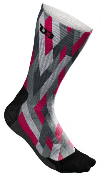  Wilson Men's Color High-End Crew Sock 1pr/pk - 1 para/bright rose/grey camo print