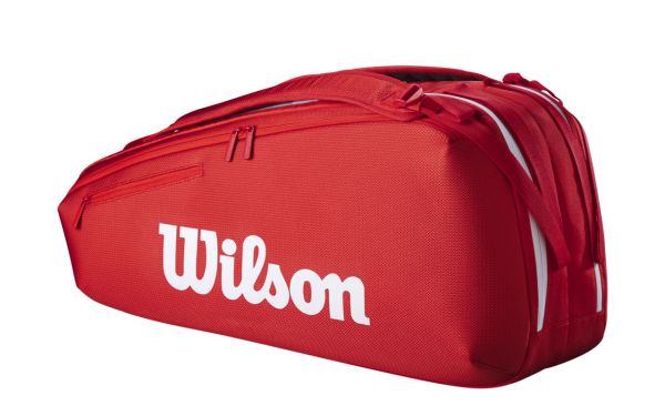 Tennis Bag Wilson Super Tour 2025 6PK Racket - Red