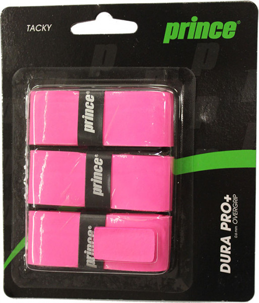 Grips de tennis Prince Dura Pro+ 3P - pink