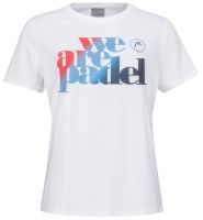 Dámske tričká Head We Are Padel II T-Shirt - white/navy