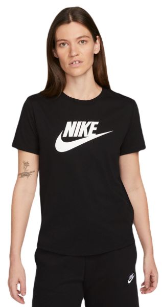 Damen T-Shirt Nike Sportswear Essentials T-Shirt - black/white
