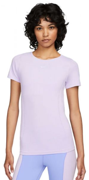 Tenisa T-krekls sievietēm Nike Dri-Fit Aura Slim Fit Short Sleeve Top - doll/reflective silver