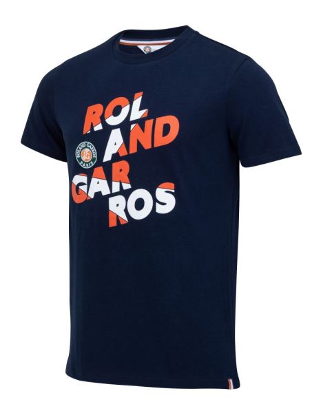 Herren Tennis-T-Shirt Roland Garros Tee Shirt Made In France - marine