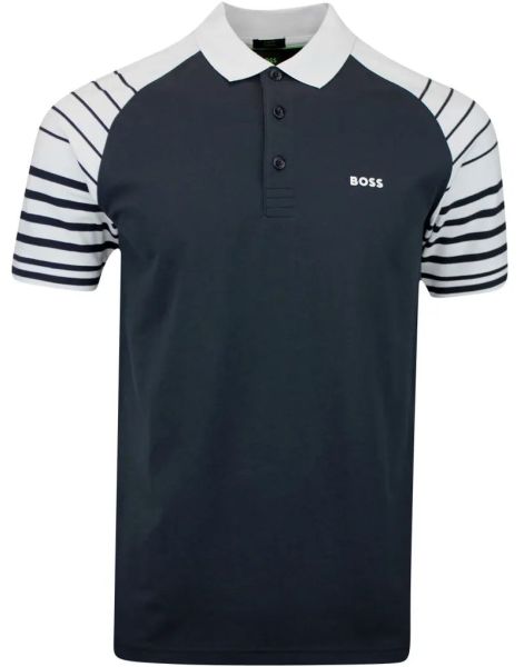 Polo de tennis pour hommes BOSS Paule 3 Polo Shirt - dark blue