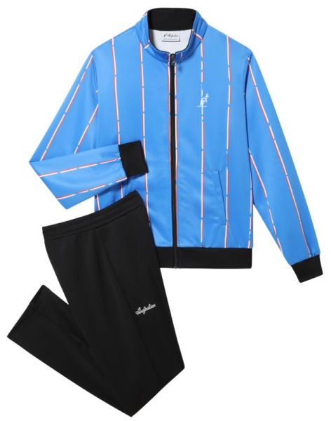 Męski dres tenisowy Australian Double Jumpsuit With Stripes - blu zaffiro