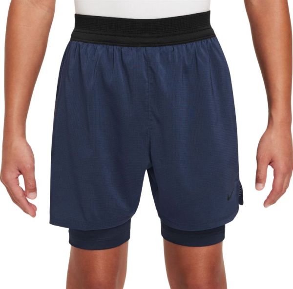 Fiú rövidnadrág Nike Kids Dri-Fit Adventage Multi Tech Shorts - midnight navy/obsidian/black