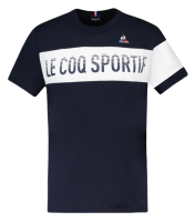 Camiseta para hombre Le Coq Sportif BAT Tee Short Sleeve N°2 SS23 - sky captain/new optical white