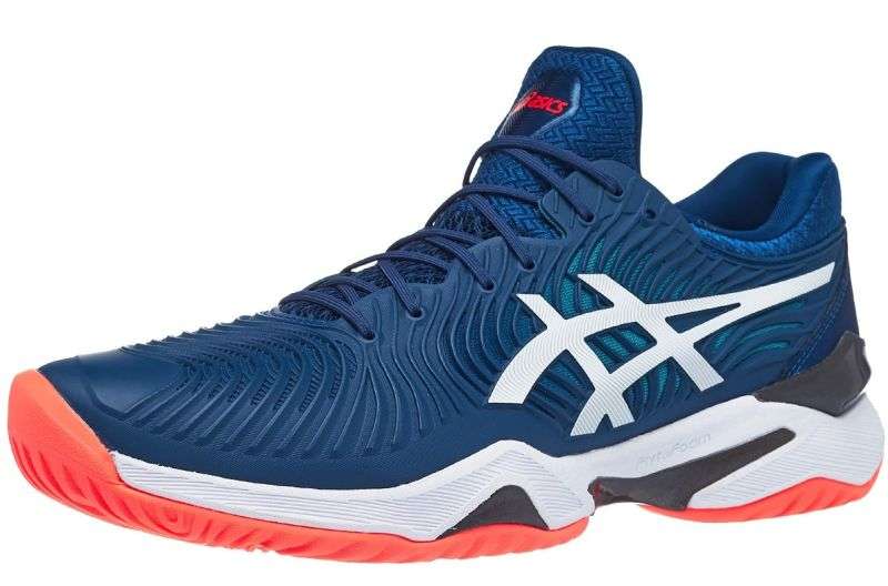 asics court ff 2 white mako blue