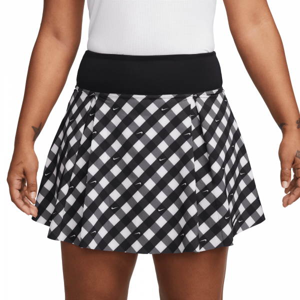 Damska spódniczka tenisowa Nike Court Dri-Fit Advantage Print Club Skirt - black/black