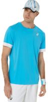 Męski T-Shirt Asics Court Short Sleeve - Niebieski