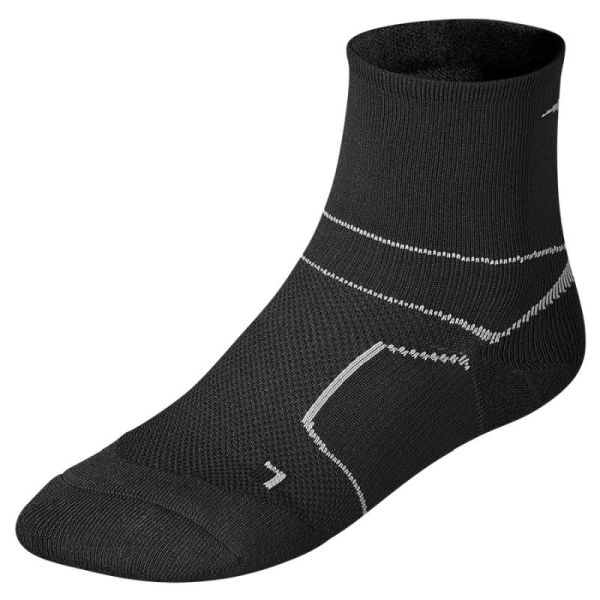 Čarape za tenis Mizuno DryLite Endura Trail Socks 1P - black/grey