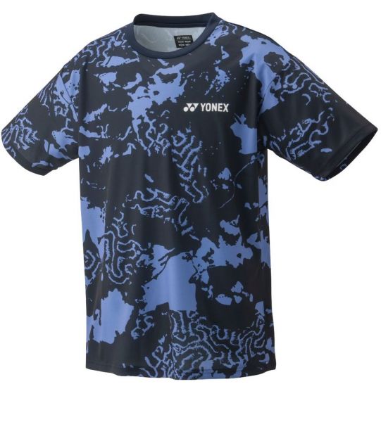 Herren Tennis-T-Shirt Yonex Men's Practice Crew - navy blue