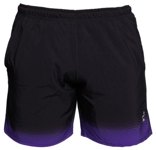Tenisa šorti vīriešiem Black Crown Alaska - black/purple