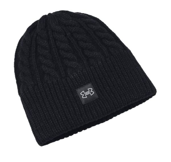 Зимна шапка Under Armour Halftime Cable Knit Beanie - black